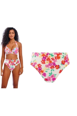 Freya Summer Soul white high waist majtki do stroju kąpielowego