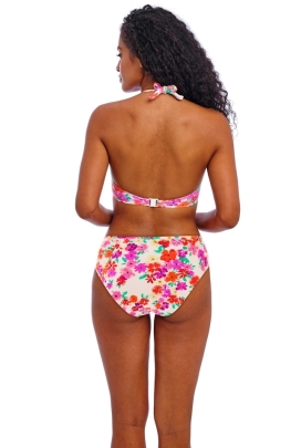 Freya Summer Soul white high waist majtki do stroju kąpielowego