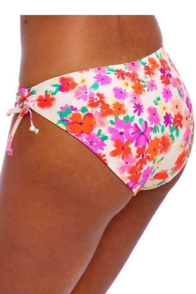 Freya Summer Soul white figi bikini z troczkami do stroju kąpielowego