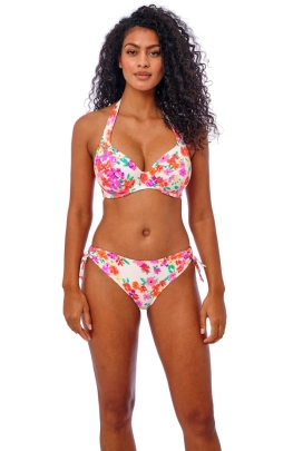 Freya Summer Soul white figi bikini z troczkami do stroju kąpielowego