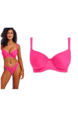 Freya Fascinate hot pink deco plunge biustonosz usztywniany