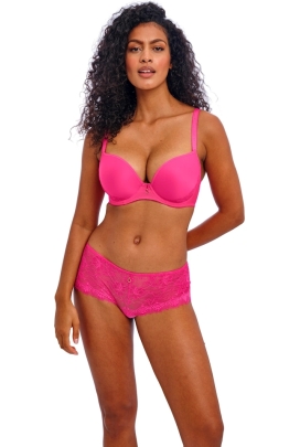Freya Fascinate hot pink deco plunge biustonosz usztywniany