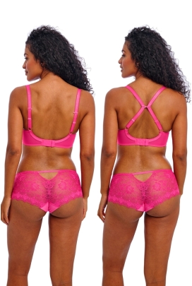Freya Fascinate hot pink deco plunge biustonosz usztywniany