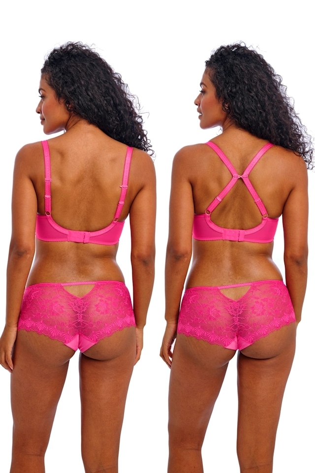 Freya Fascinate hot pink biustonosz usztywniany deco plunge