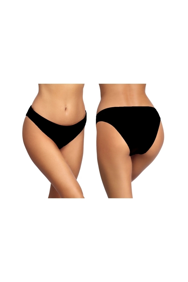Self 25 Fashion 3 czerń figi tanga do kostiumu kąpielowego
