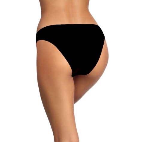 Self 25 Fashion 3 czerń figi tanga do kostiumu kąpielowego