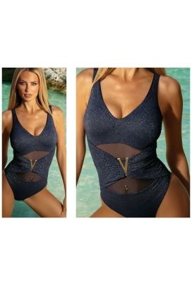 Aquarilla Neya Exclusive 667 navy blue jednoczęściowy strój kąpielowy