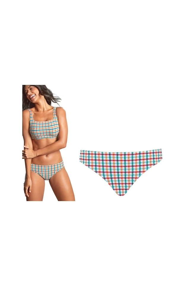Panache Seersucker multi figi brazyliany do stroju kąpielowego