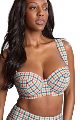 Panache Seersucker multi balconette padded biustonosz usztywniony do stroju kąpielowego