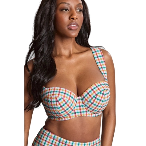 Panache Seersucker multi balconette padded biustonosz usztywniony do stroju kąpielowego