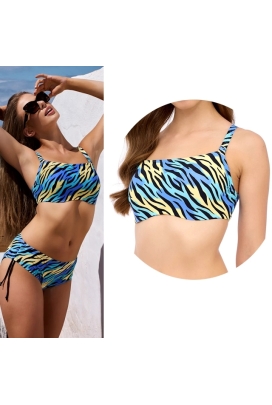 Lupoline Ember multi zebra top soft biustonosz do stroju kąpielowego