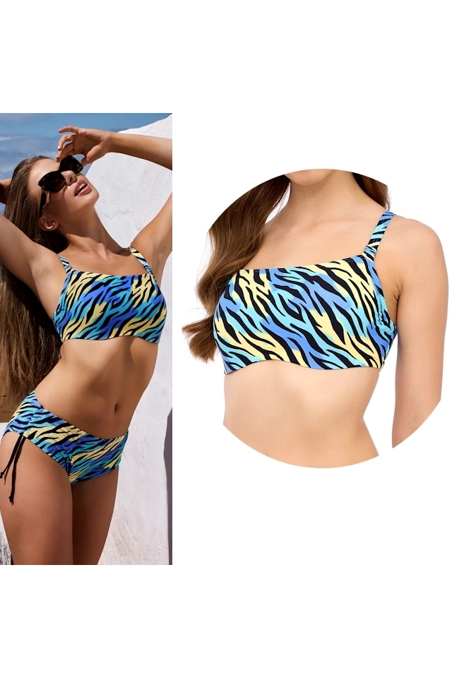Lupoline Ember multi zebra top soft biustonosz do stroju kąpielowego