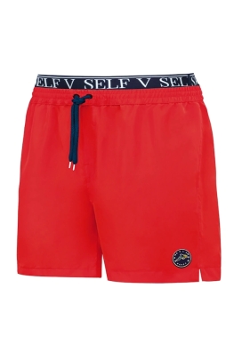Self 25 SM25-6A Summer Shorts czerwone męskie szorty kąpielowe