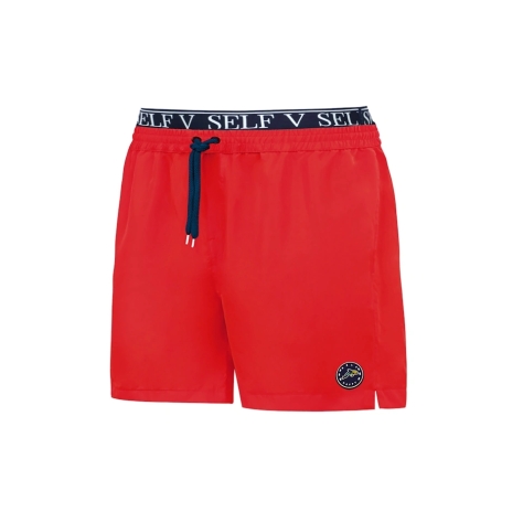 Self 25 SM25-6A Summer Shorts czerwone męskie szorty kąpielowe