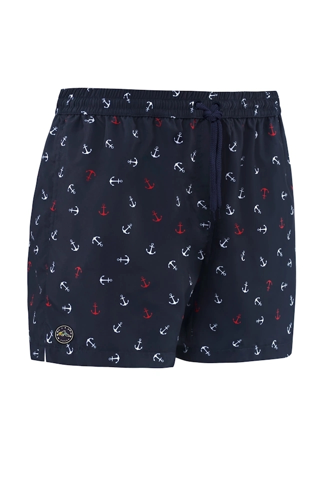 Self 25 SM29-25 Happy Shorts navy kotwice męskie szorty kąpielowe