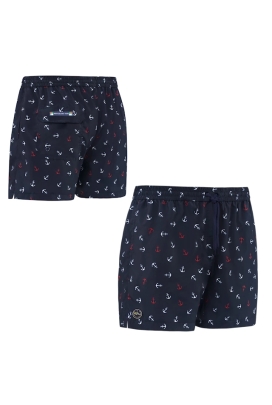 Self 25 SM29-25 Happy Shorts navy kotwice męskie szorty kąpielowe