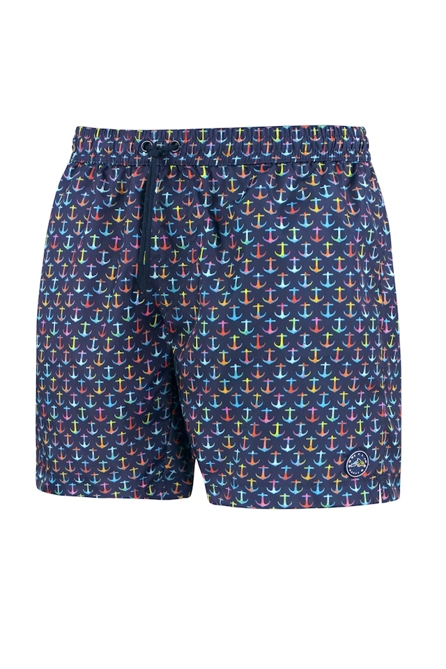 Self 25 SM29-51 Happy Shorts multi kotwice męskie szorty kąpielowe