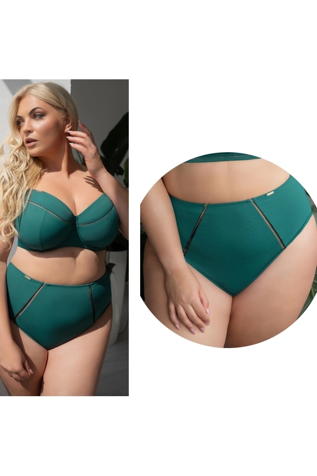 KrisLine Tarifa bottlegreen figi wysokie do stroju kąpielowego