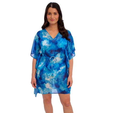 Fantasie Saunton Sands dazzling blue kaftan plażowy