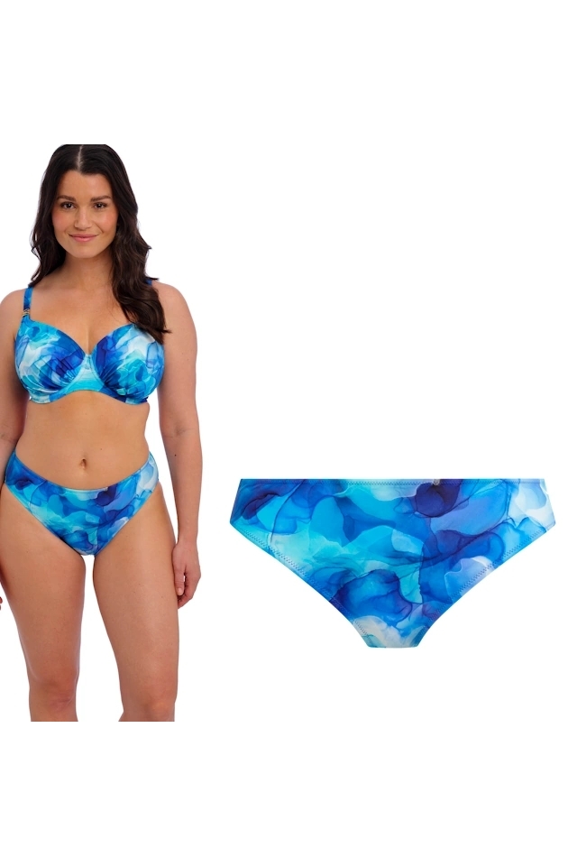 Fantasie Saunton Sands dazzling blue figi mid rise do stroju kąpielowego
