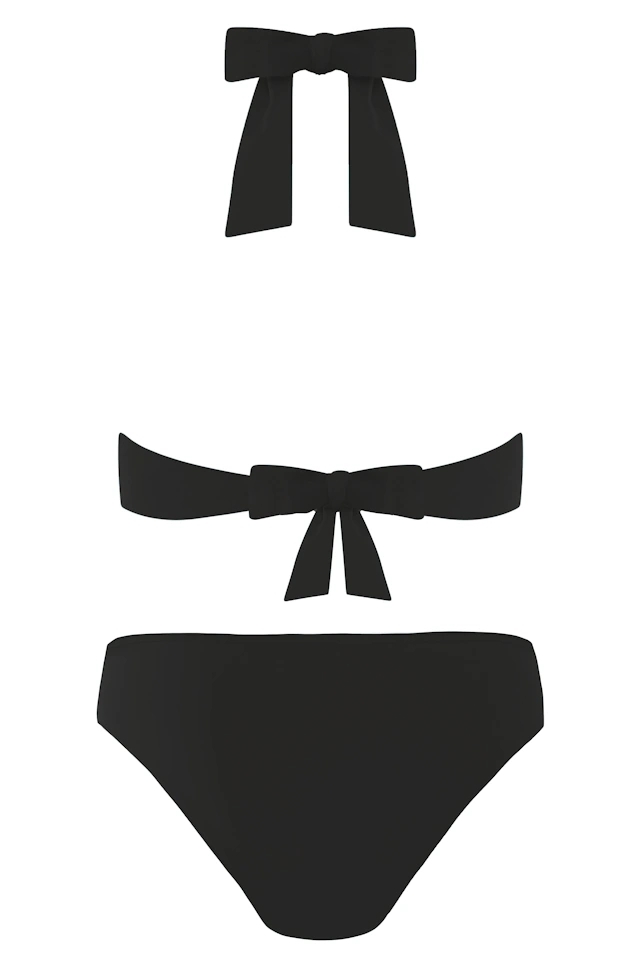 Self 25 556BZA2 Ibiza black strój kąpielowy dwuczęściowy