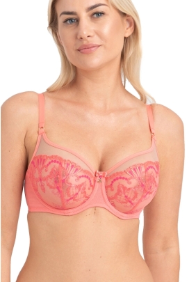 Samanta Perla A143 koralowy biustonosz soft