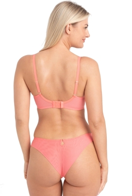 Samanta Perla A143 koralowy biustonosz soft