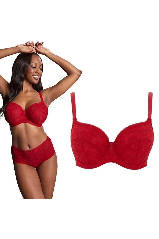 Panache Tango lace scarlet biustonosz soft balcony