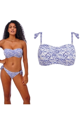 Freya Ocean Breeze denim bandeau biustonosz soft do stroju kąpielowego
