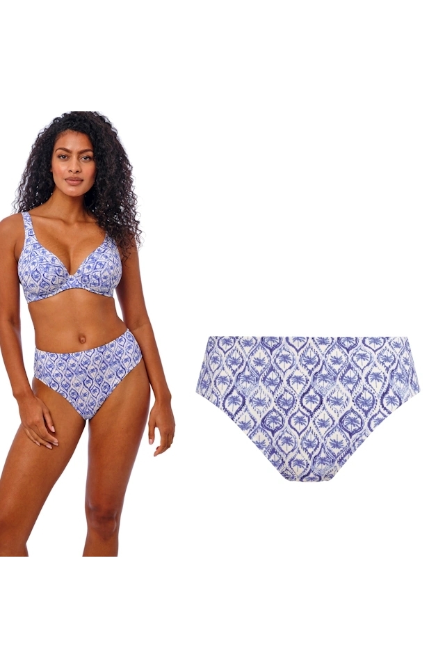 Freya Ocean Breeze denim figi high waist do stroju kąpielowego
