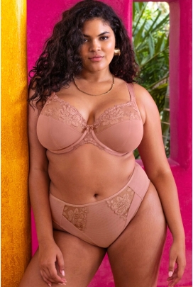 Elomi Teagan ash rose plunge biustonosz soft