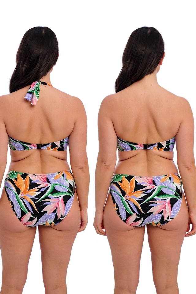 Fantasie Mykonos Cove black bandeau biustonosz do stroju kąpielowego