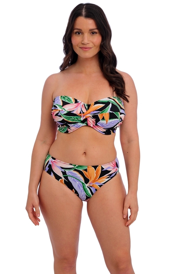 Fantasie Mykonos Cove black bandeau biustonosz do stroju kąpielowego