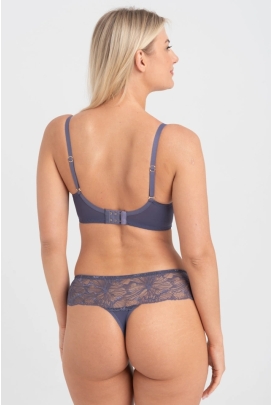 Samanta Mila  A123 antracytowy  biustonosz soft