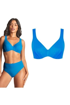 Panache  Aurora blue plunge biustonosz do stroju kąpielowego