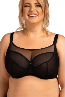 Nessa Salma czerń biustonosz crop top soft