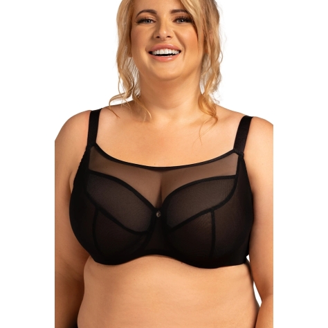 Nessa Salma czerń biustonosz crop top soft