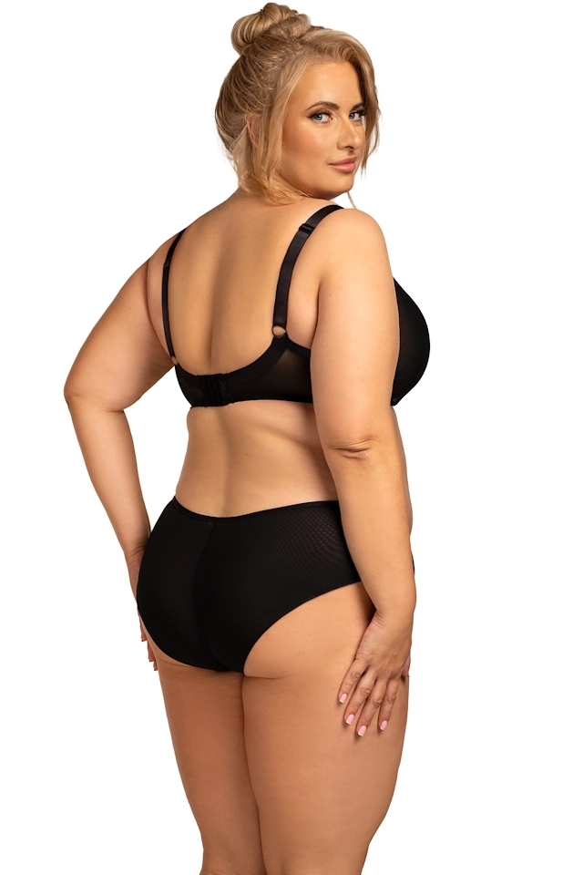 Nessa Salma czerń biustonosz crop top soft