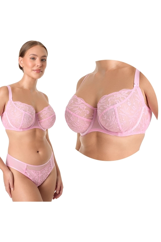 Ewa Bien Fiora różowy B171 biustonosz soft full cup