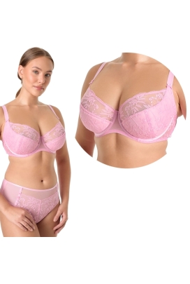 Ewa Bien Fiora różowy B150 biustonosz semi-soft