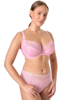 Ewa Bien Fiora różowy B150 biustonosz semi-soft