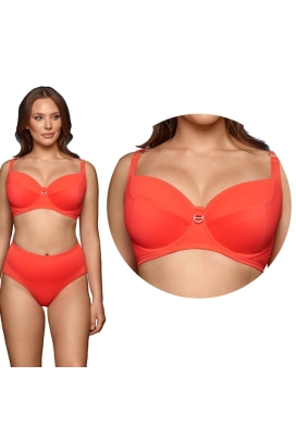 Dalia Ginger koral neon 2cz K26 soft biustonosz do stroju kąpielowego