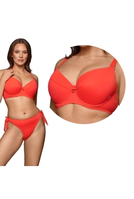 Dalia Ginger koral neon 2cz K40 push-up biustonosz do stroju kąpielowego