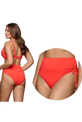 Dalia Ginger koral neon figi maxi z troczkami do stroju kąpielowego