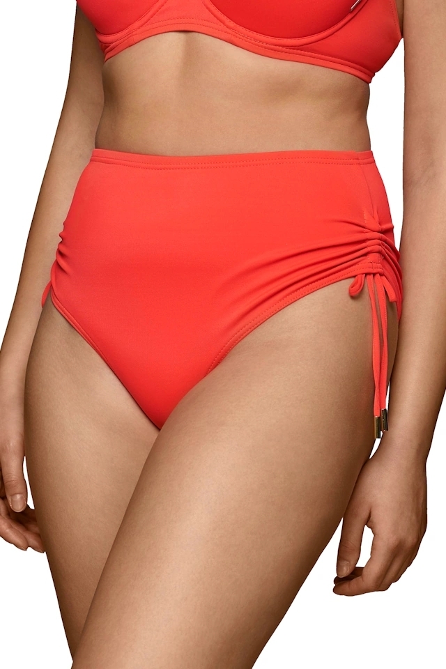 Dalia Ginger koral neon figi maxi z troczkami do stroju kąpielowego