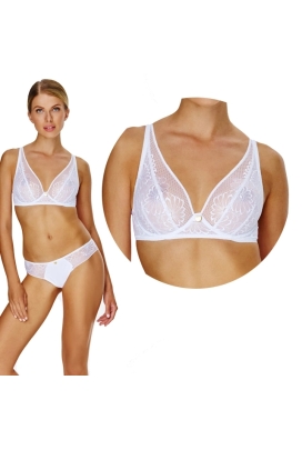 Biustonosz Lupoline 155 biały braletka soft