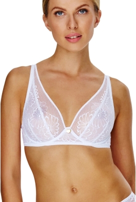 Biustonosz Lupoline 155 biały braletka soft
