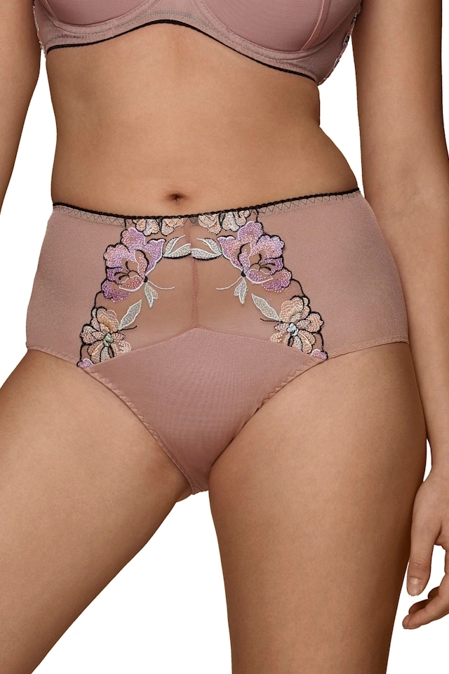 Dalia Eleonora mocca kwiaty figi maxi