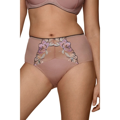Dalia Eleonora mocca kwiaty figi maxi