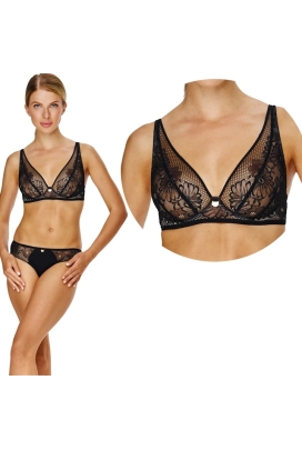 Biustonosz Lupoline 155 czarny braletka soft